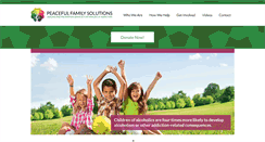 Desktop Screenshot of peacefulfamilysolutions.org