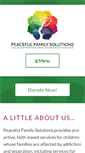Mobile Screenshot of peacefulfamilysolutions.org